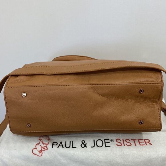 Paul & Joe Bag  Crossbody "Sister" Tan Leather Bag Detachable Strap~ Nwot - Picture 7 of 9